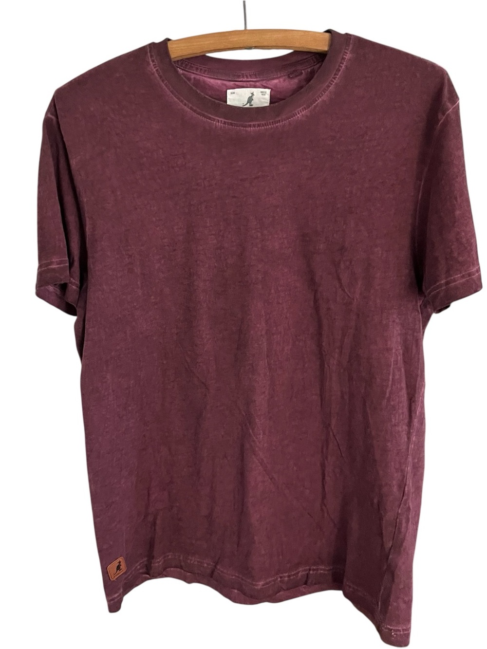 Classic Men's Maroon/Purple Kangol Short Sleeve Crewneck T-Shirt